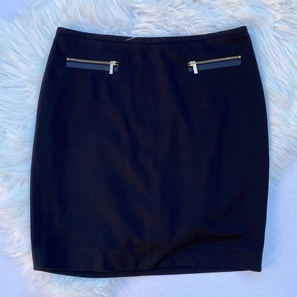 Calvin Klein pencil skirt with faux hip zippers - Picture 1 of 7